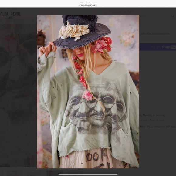 Magnolia Pearl Bapu Fritza Gandhi Hoodie - Picture 2 of 7
